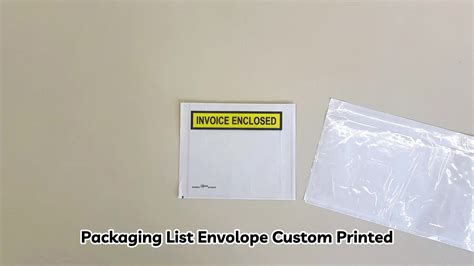 what are poor quality packing list envelpes